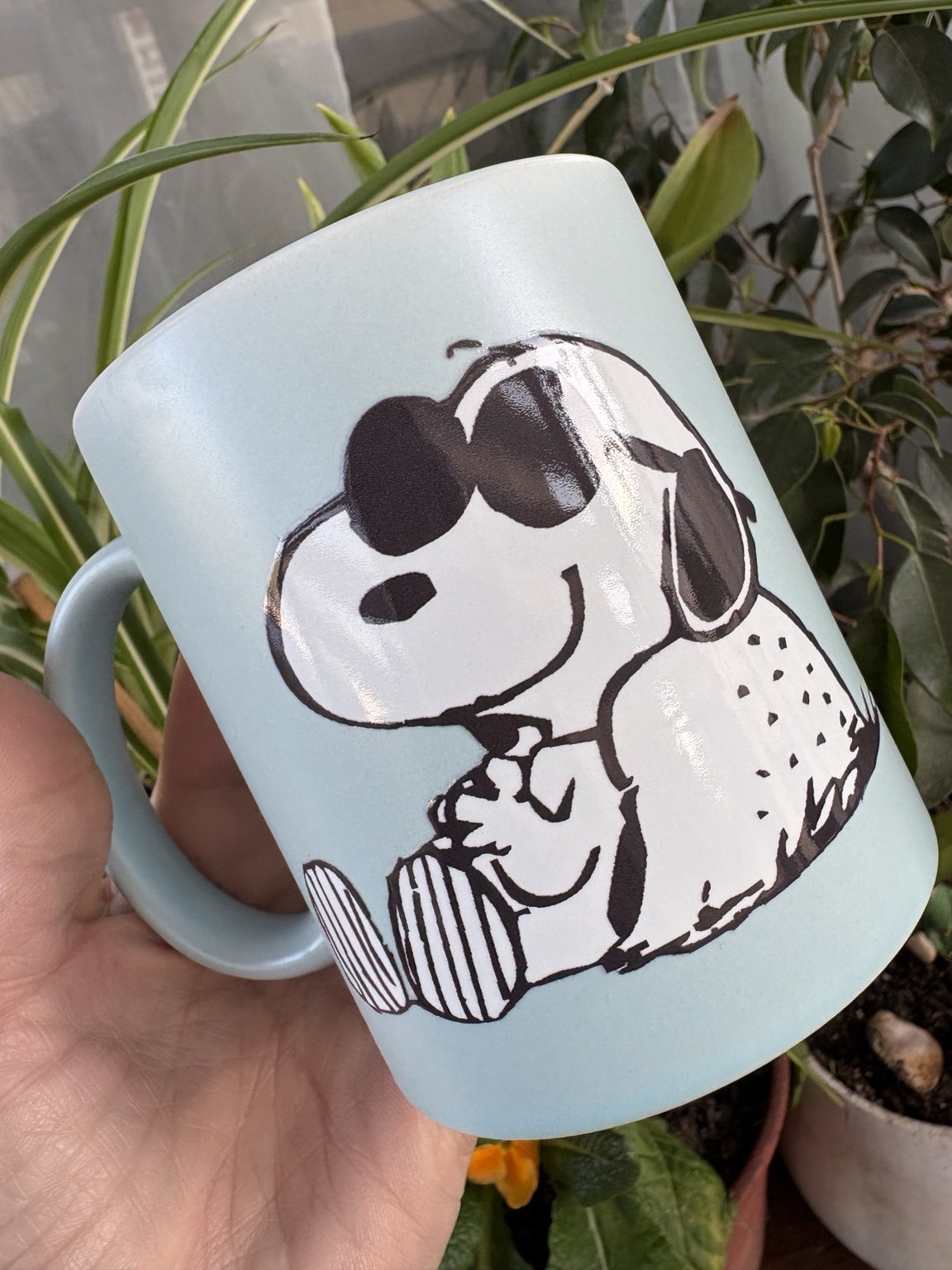 Tazón blanco con Snoopy