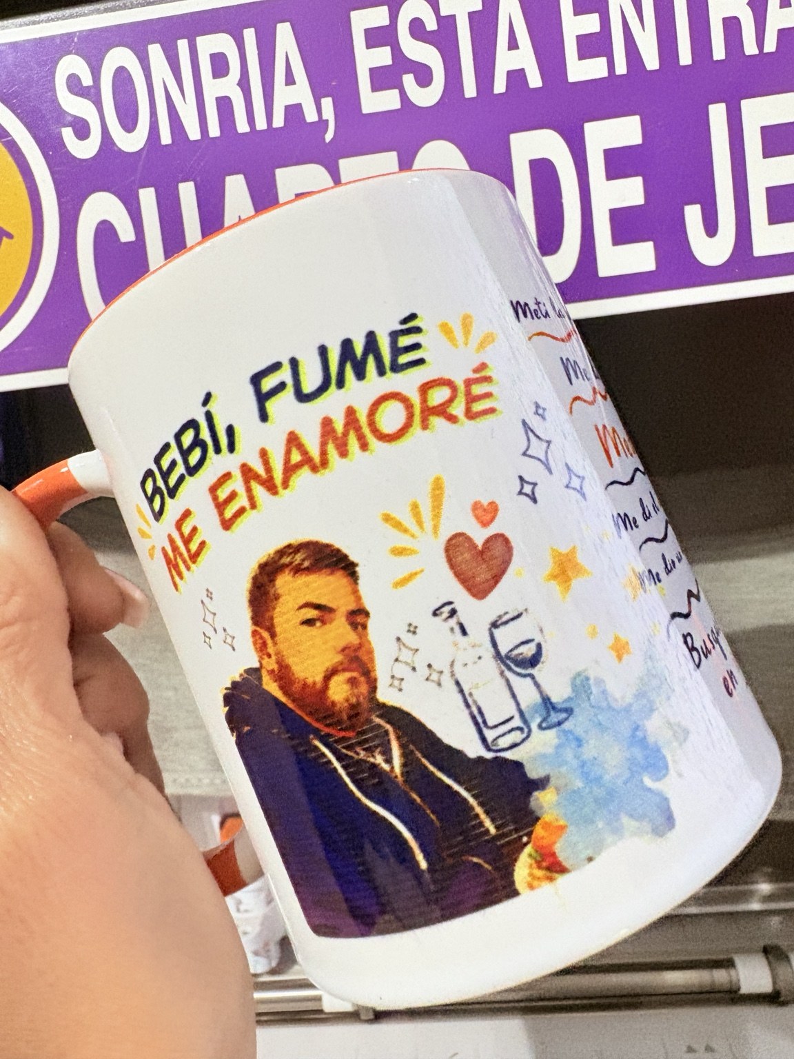 Tazón personalizado con fotografía y frase