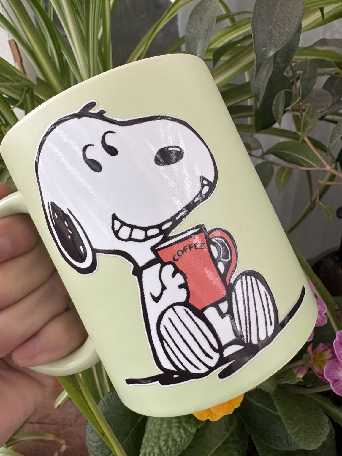Tazón con Snoopy estilo Joe Cool