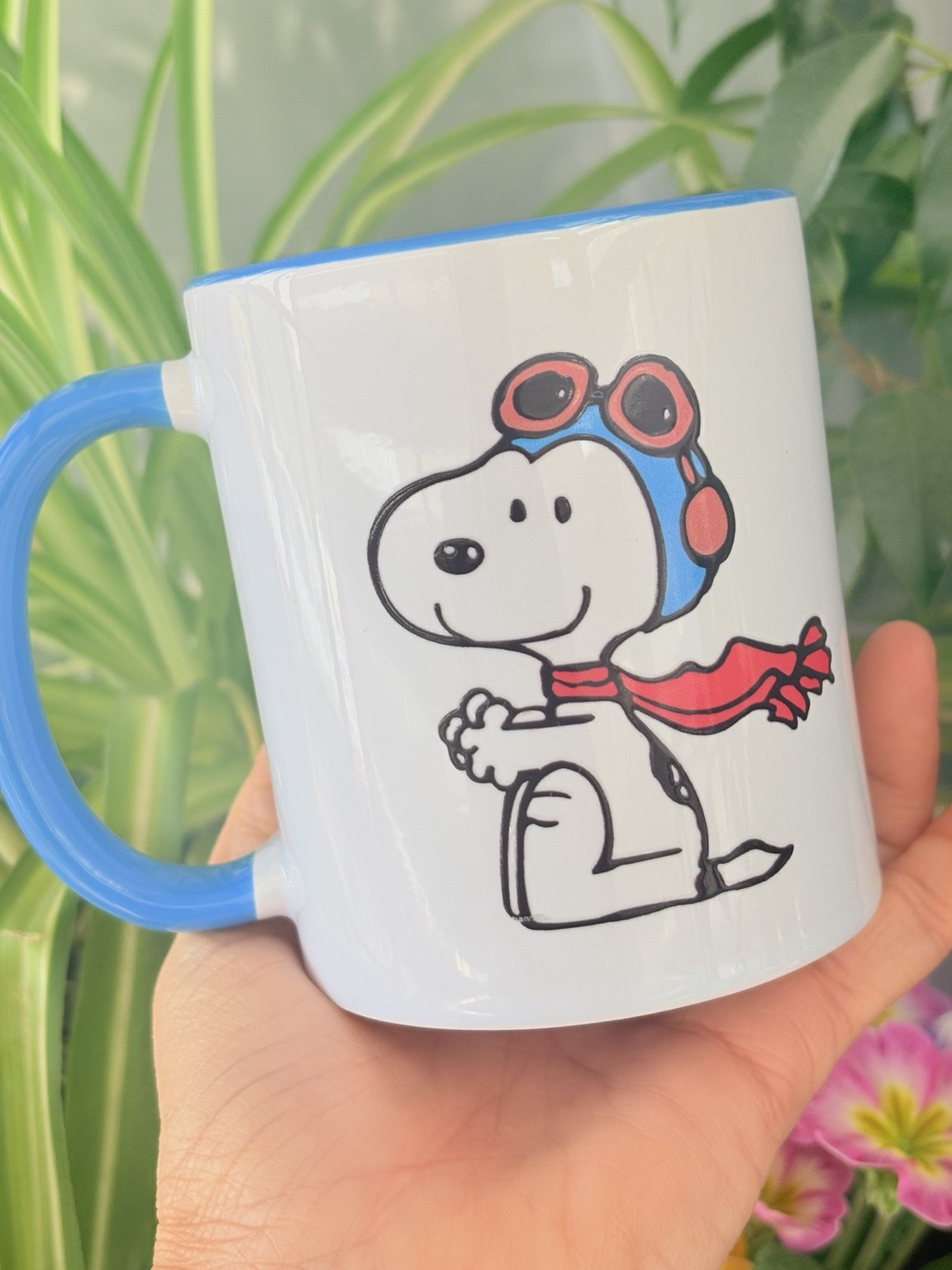 Tazón celeste con Snoopy