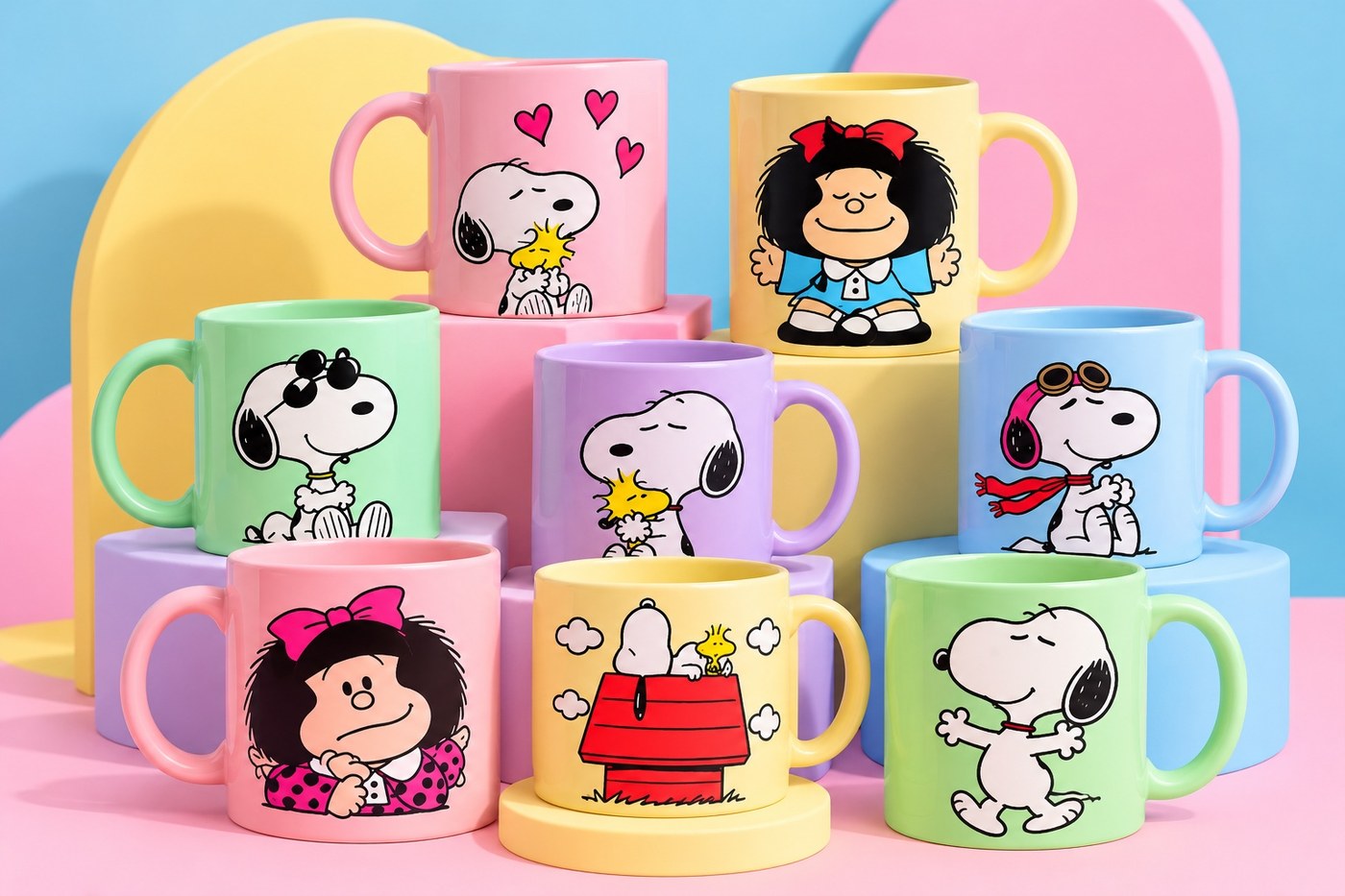 Tazas pastel de JessairDesign